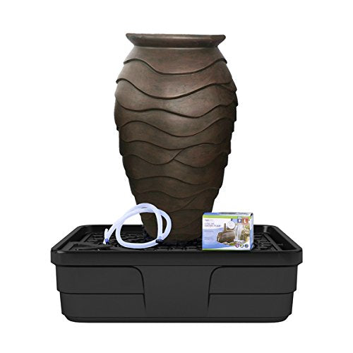 Scalloped Urn Landscape Fountain Kit with Aquabasin and Ultra Pump M794474