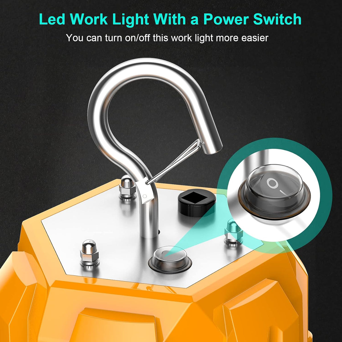 150W LED Portable Hanging Work Light with ON/Off Switch P42058