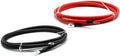2 AWG Red Black Pure Copper Battery Cables Wire Set with 3/8 in Lugs (2PCS, 7 Feet) K997249