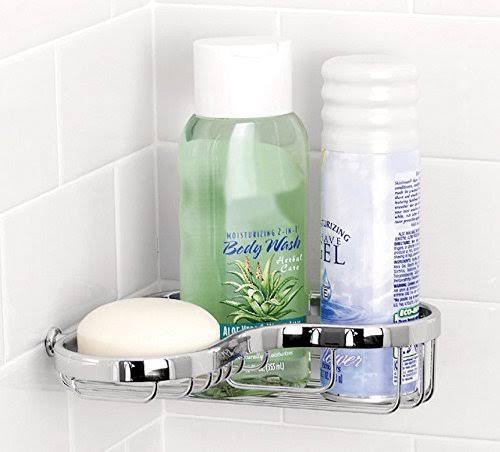 Polished Chrome Corner Shower Basket V738