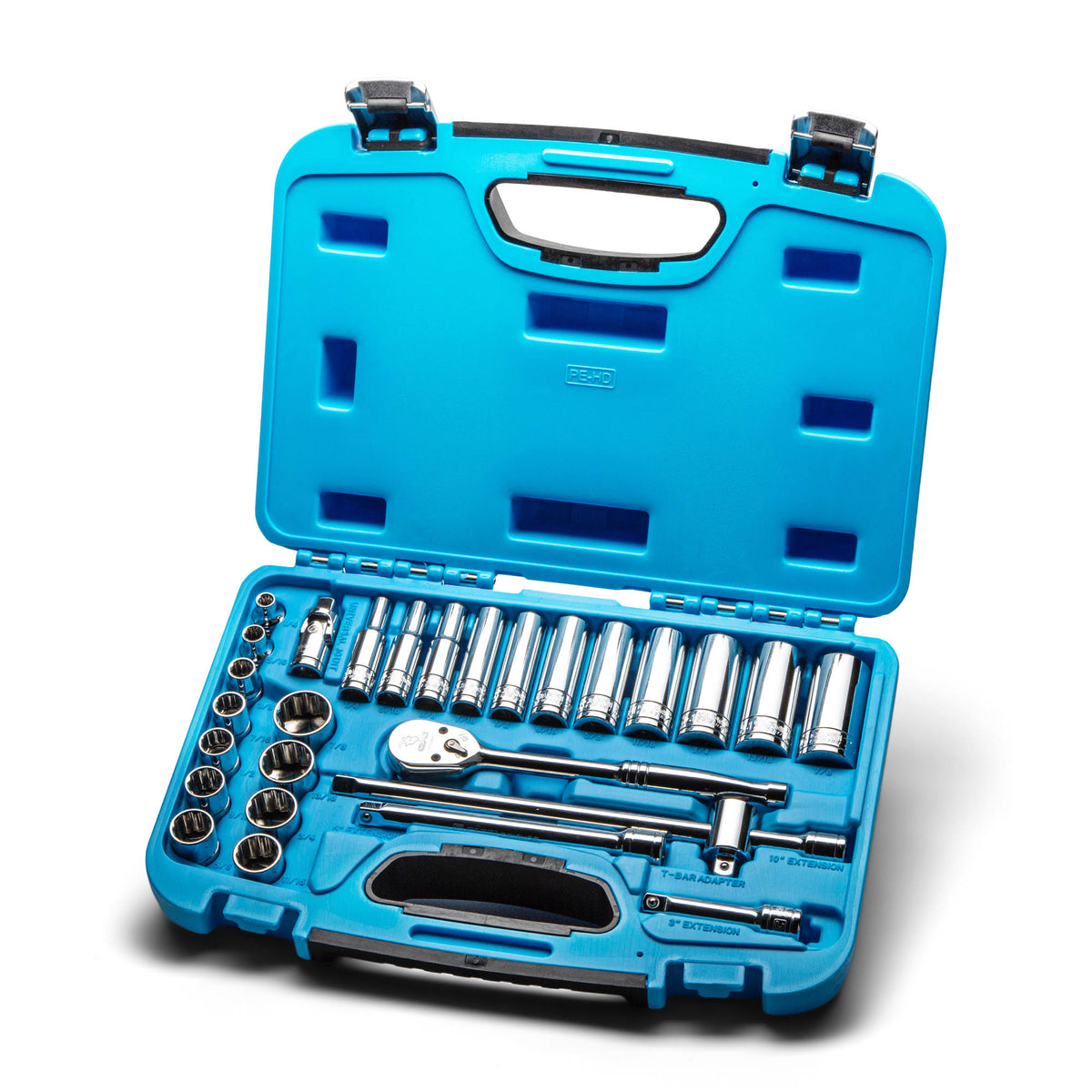 27-Piece 3/8-in Drive 12-Point Socket Set with Ratchet P613
