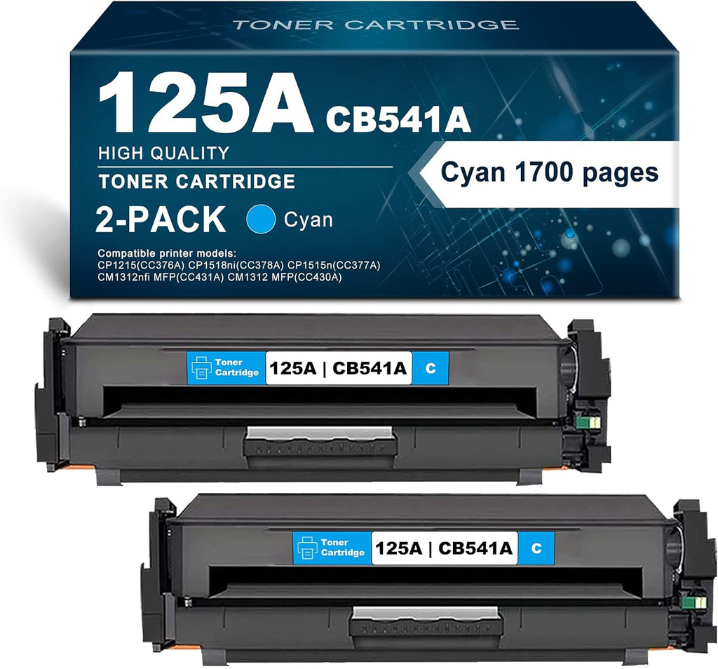 Black 2 Packs 125A Remanufactured Toner Cartridge J52544