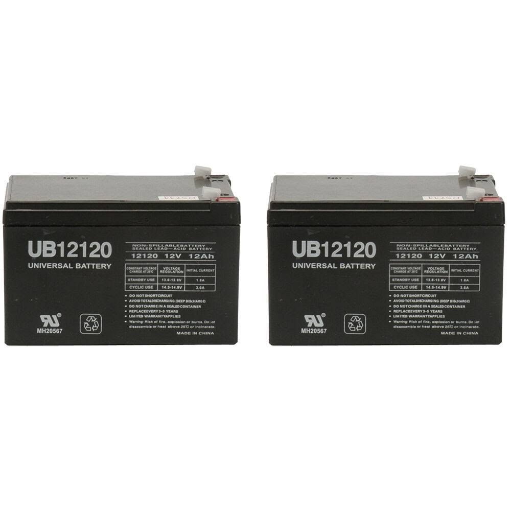 2 Pack 12V 12Ah Scooter Battery Y742