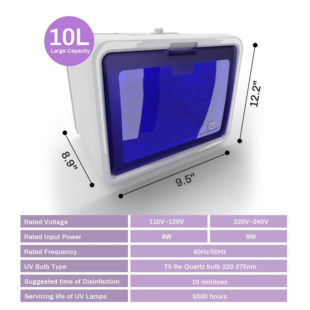 UV Light Sanitizer Box, 10L Large Capacity E990