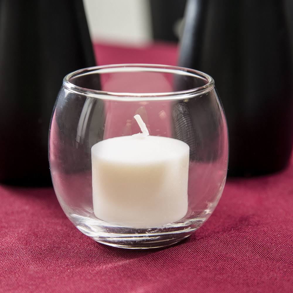Cream Round Votive Candle Lamp, 10 HR, 288/Case I559