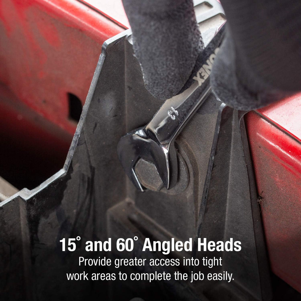 14-Piece Metric Angle Head Wrench Set with Roll-Case H659