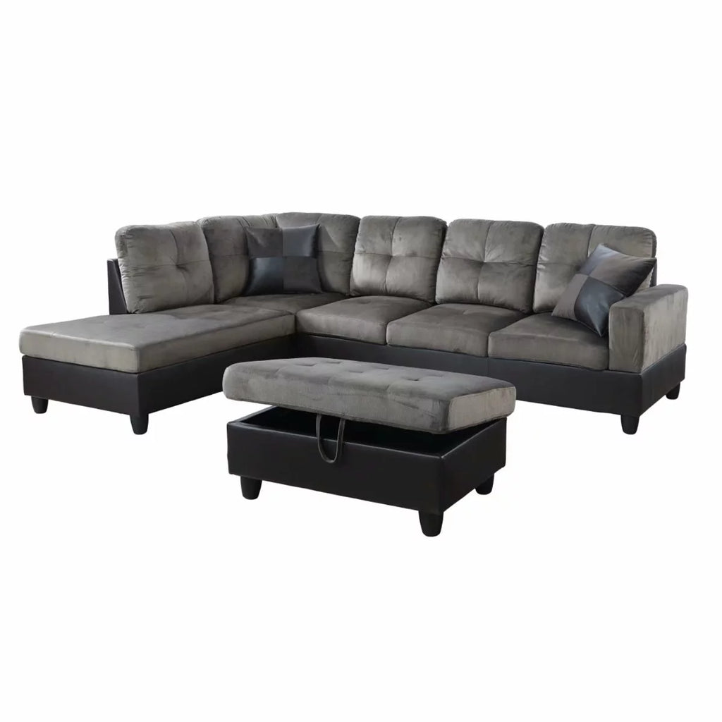 Microfiber Sectional Sofa Set Z79695