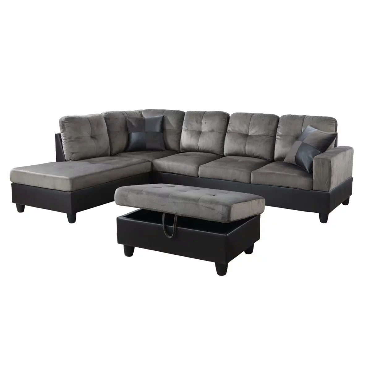 Microfiber Sectional Sofa Set Z79695
