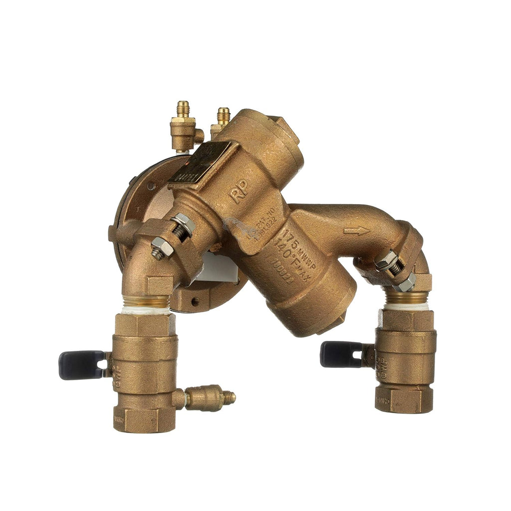 Angled Union Quarter Turn Shutoff Reduced Pressure Assembly, 1" L138307