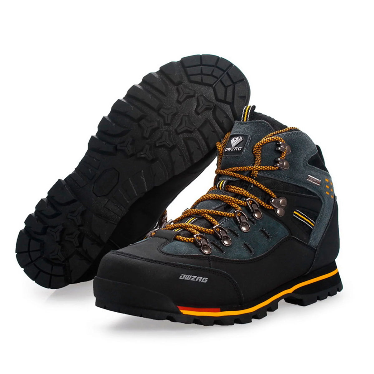 Waterproof Leather Mid Hiking Boots Non-Slip Lightweight H29455