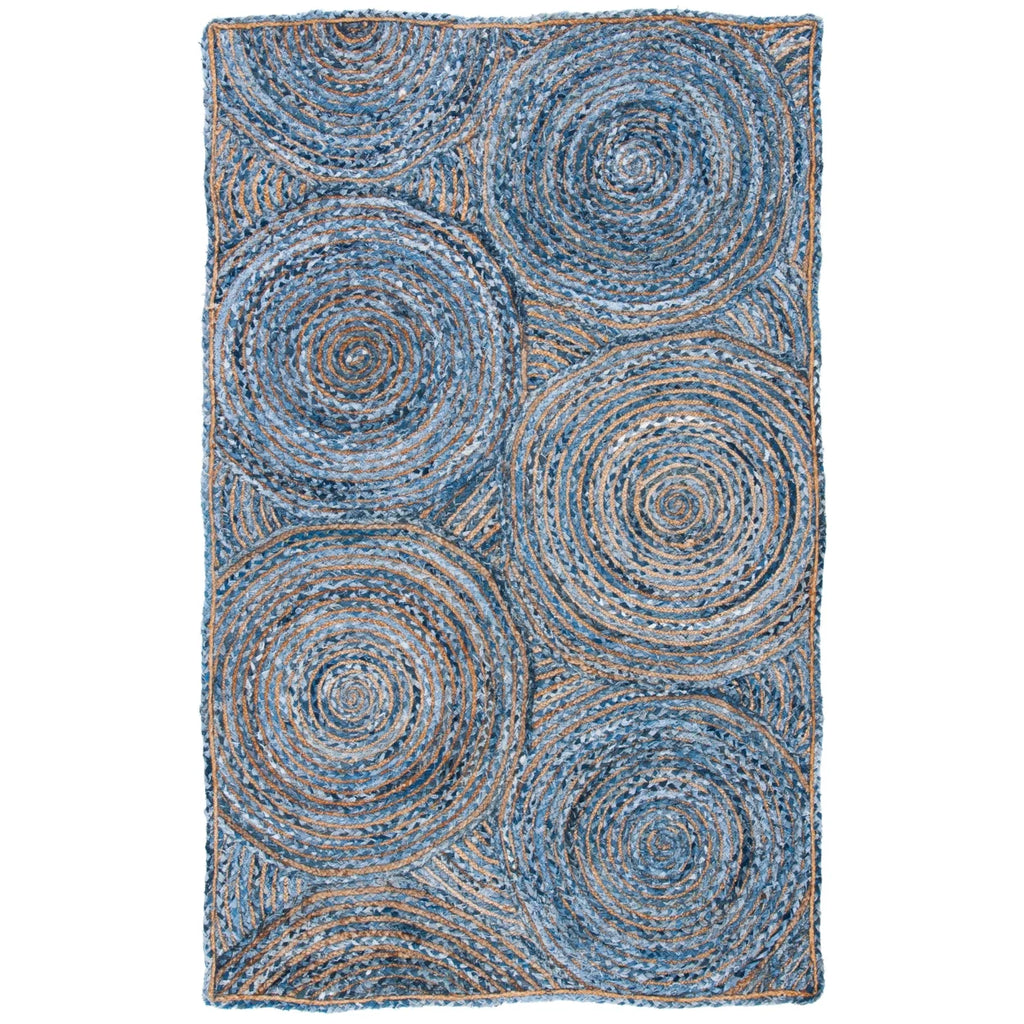 Handwoven Blue Natural Rug Q159754