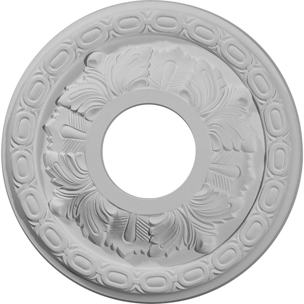 Leaf Ceiling Medallion Hand-Painted Burnished Mahogany T218428