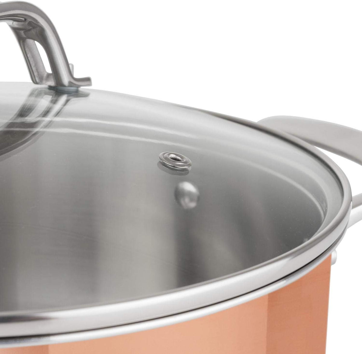 13-Piece Tri-Ply Copper Cookware Set Y711