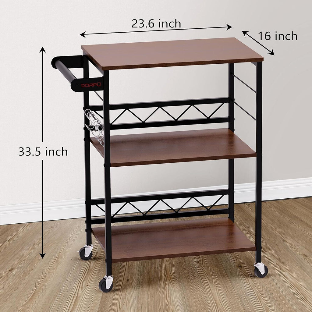 3-Tier Kitchen Cart with Wheels O369608