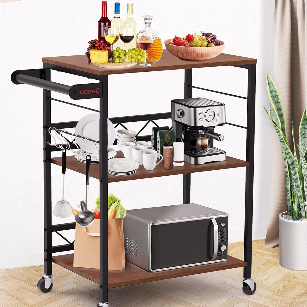 3-Tier Kitchen Cart with Wheels O369608