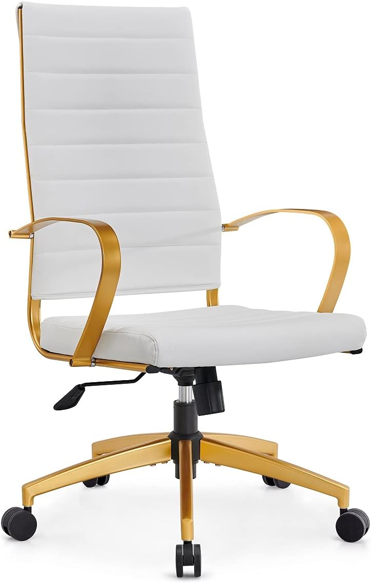 Gold High Back Ergonomic Office Chair with Lumbar Support F613037