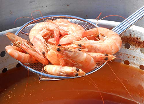 Seafood Boiling Kit with Strainer, Aluminum Propane Gas Boiler with 10 PSI Regulator X9607