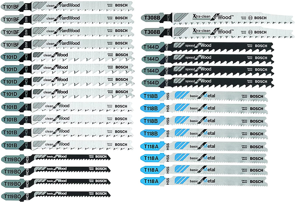 30-Piece T-Shank Jig Saw Blade Set N3294