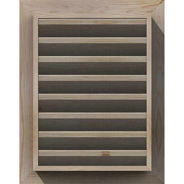 Unfinished Smooth Pine Gable Vent C820