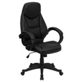 Black Faux Leather Office Chair K84911