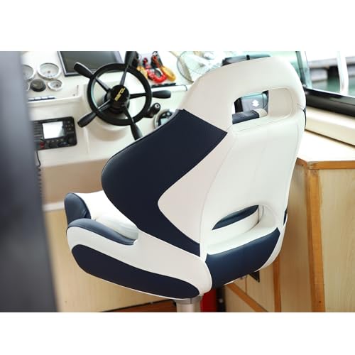 Yellowish-Brown/Black Flip Up Boat Bucket Seat P465