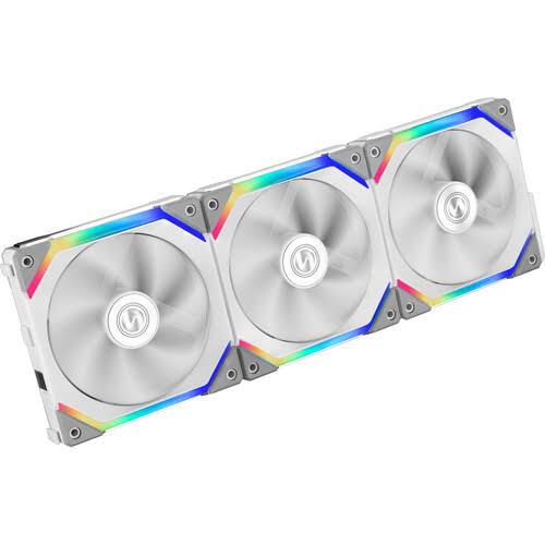 White 120 mm Case Fan Pack of 3 K24304