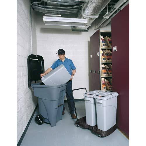 65 gal Blue Rectangular Trash Can H222