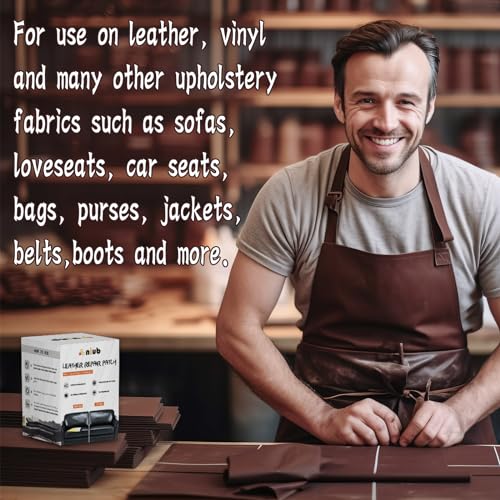 Brown Leather Repair Patch Kit 3x60 inches Waterproof C646