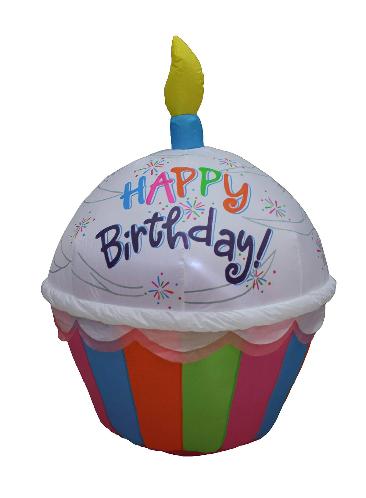 4 Foot Tall Inflatable Cupcake with Candle D65398
