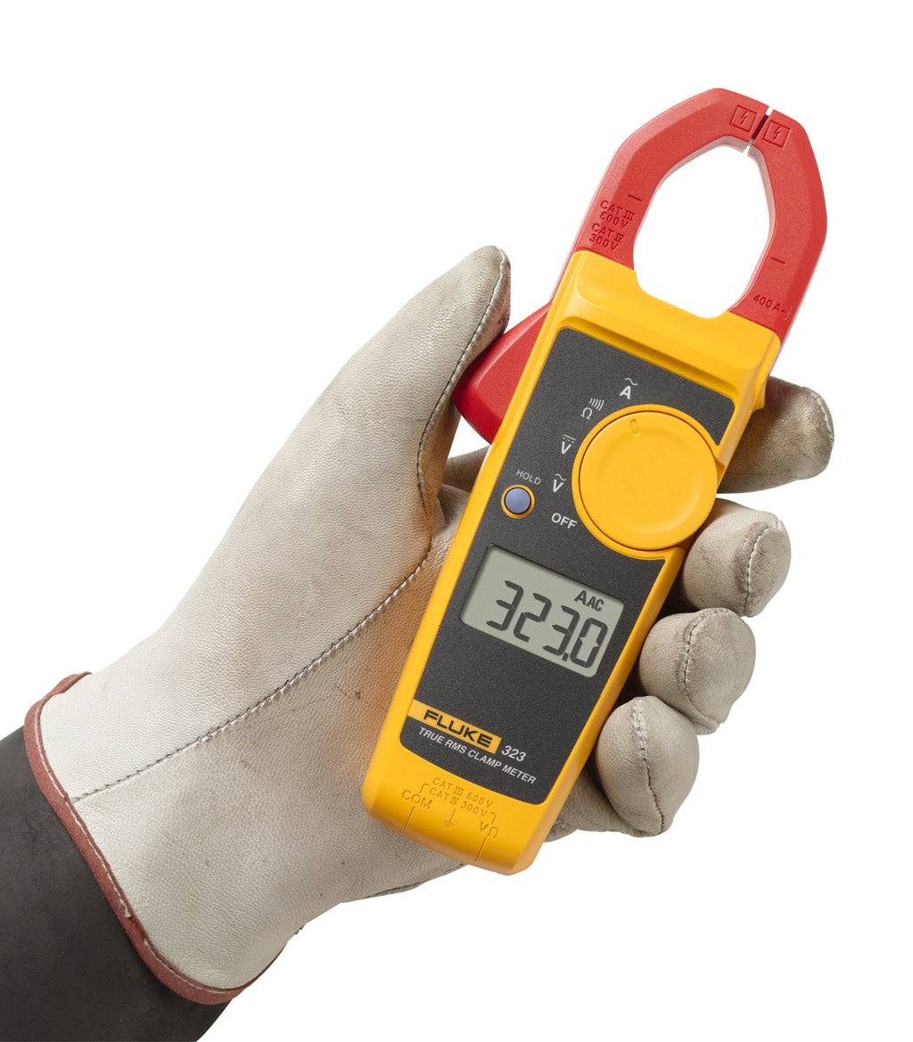 Clamp Meter, Measures AC Current to 400 A, AC/DC Voltage to 600 V, Resistance and Continuity, with Soft Carrying Case H74022