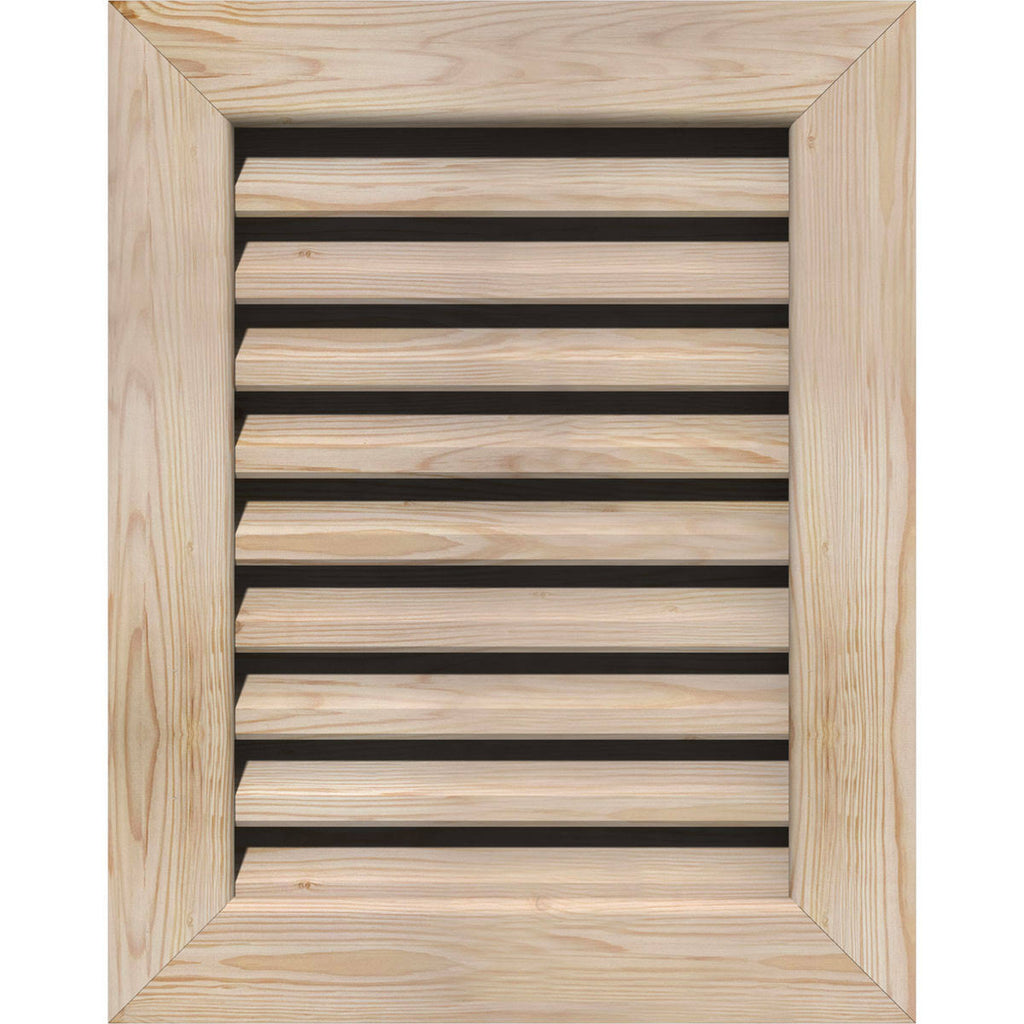 Unfinished Smooth Pine Gable Vent C820