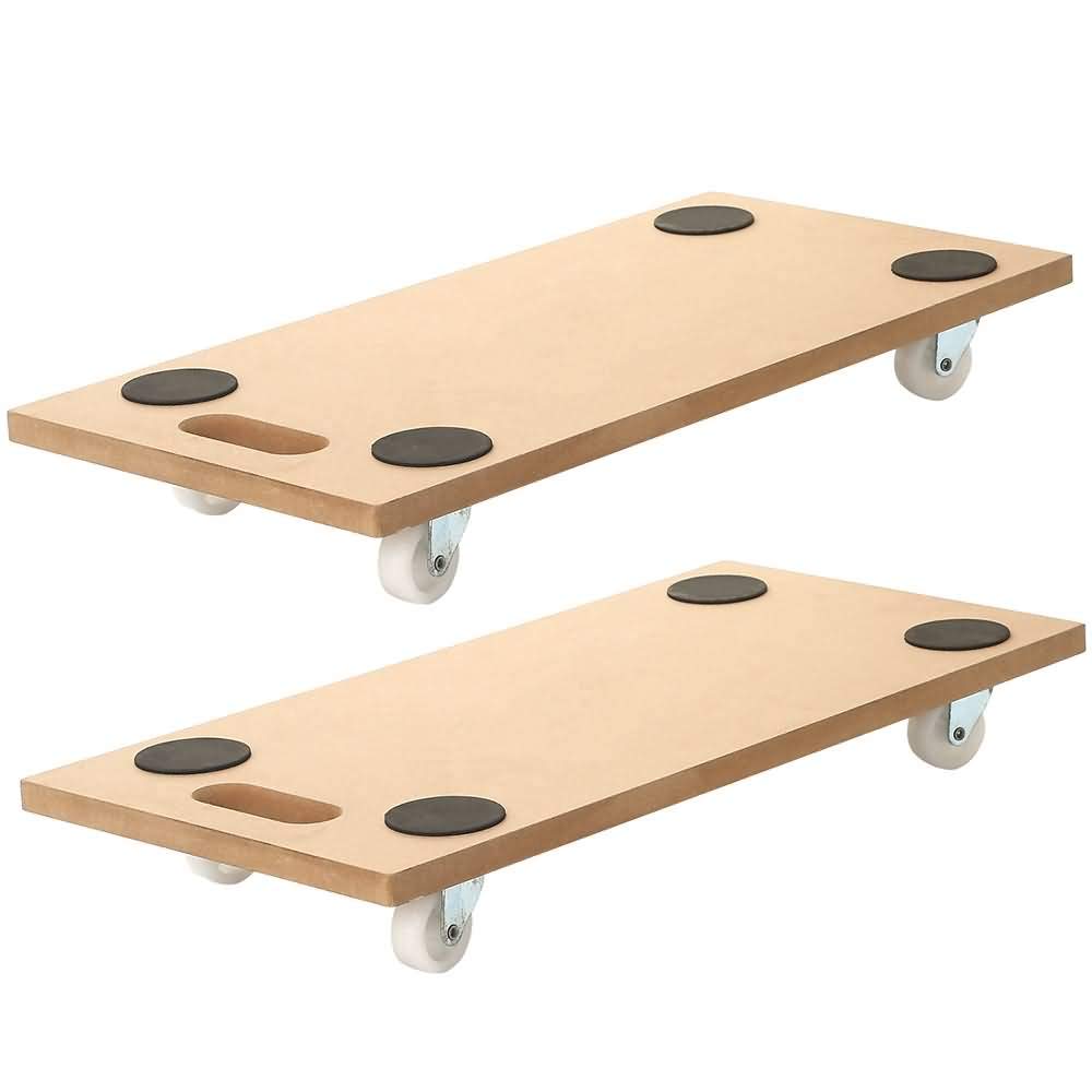 4 Pack 23 X 12 Rectangle Wood Platform Dolly 400-LB Load Rating X757356