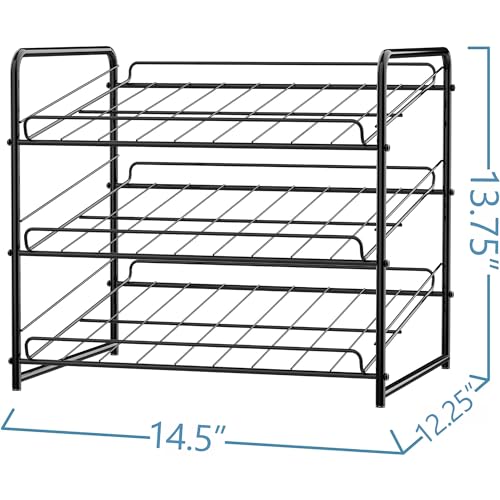 Black Stackable Can Rack Organizer L620848