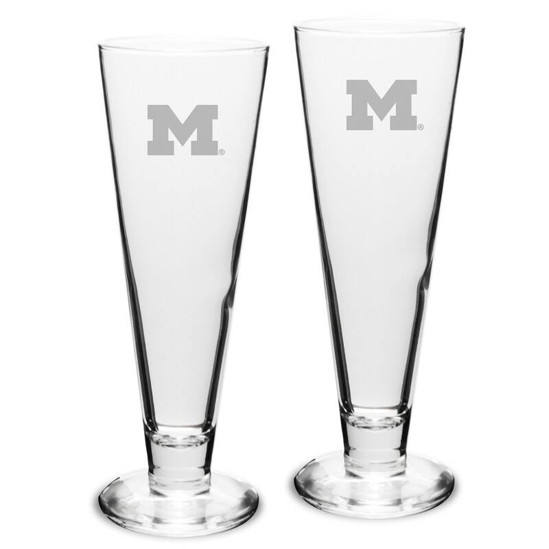 Michigan Wolverines 2-Piece 16oz. Classic Beer Pilsner Set V427
