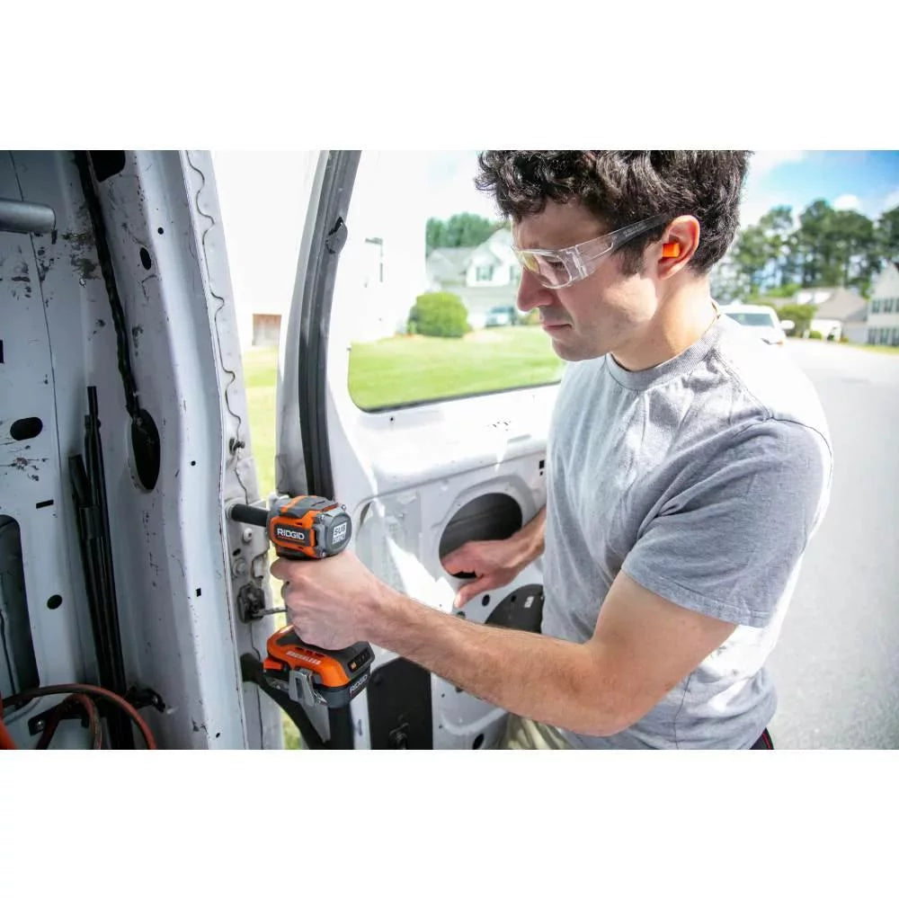 18V Brushless Cordless 1/2 in. Impact Wrench Kit with 2.0 Ah Battery Y838