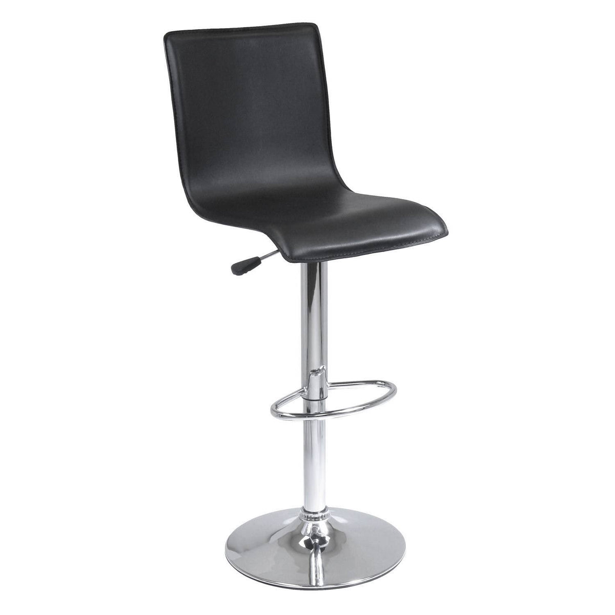 Adjustable L-shape Air Lift Stool in Black K114