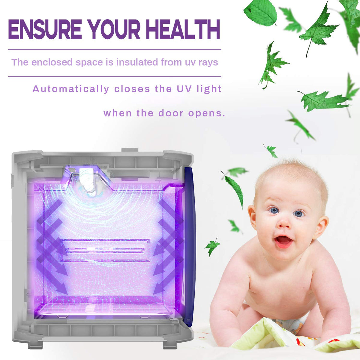 UV Light Sanitizer Box, 10L Large Capacity E990