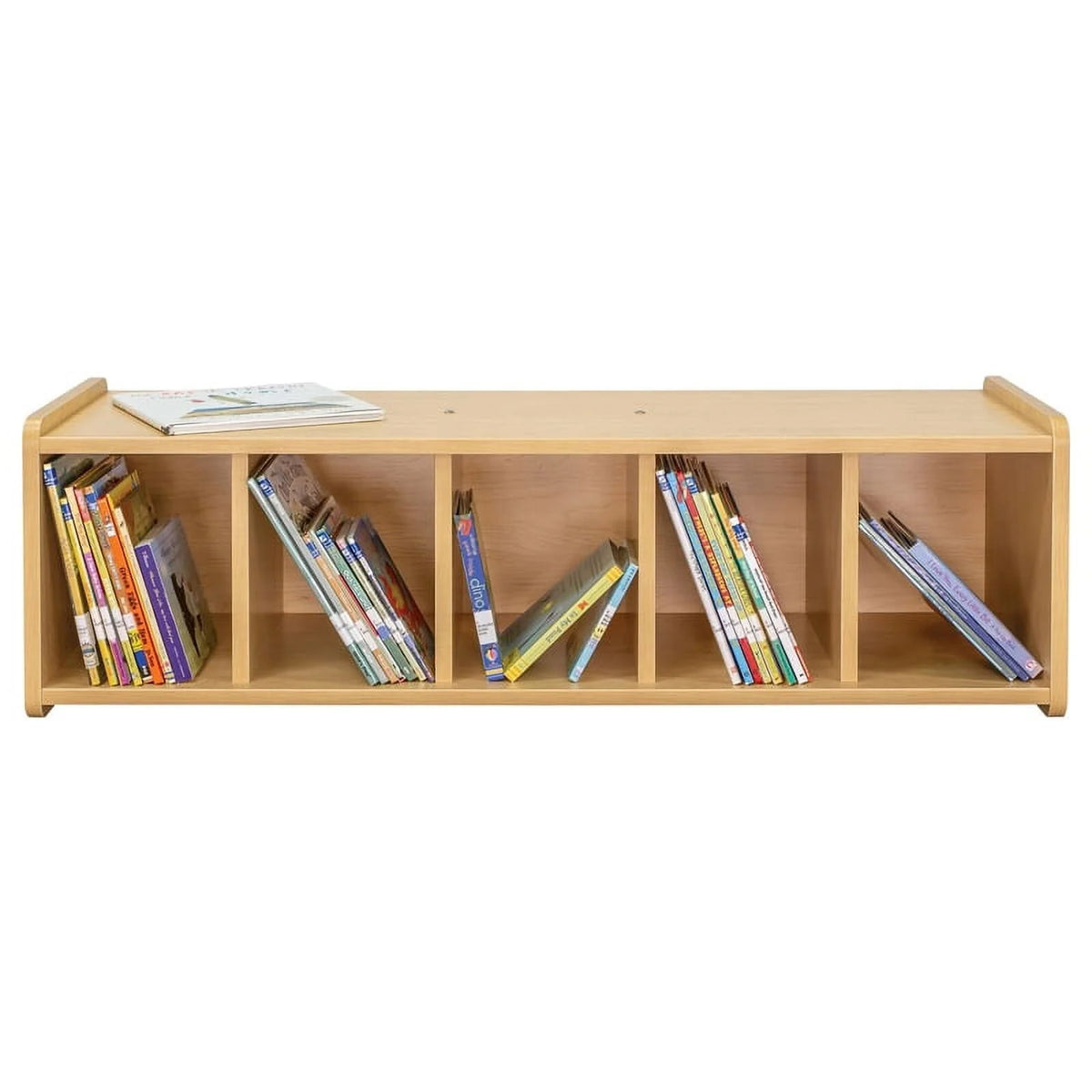 Maple Wood Book Bench Cubby Storage F181