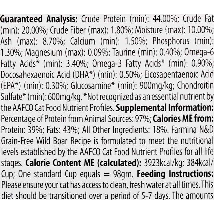 Boar & Apple Grain Free Dry Cat Food F94569