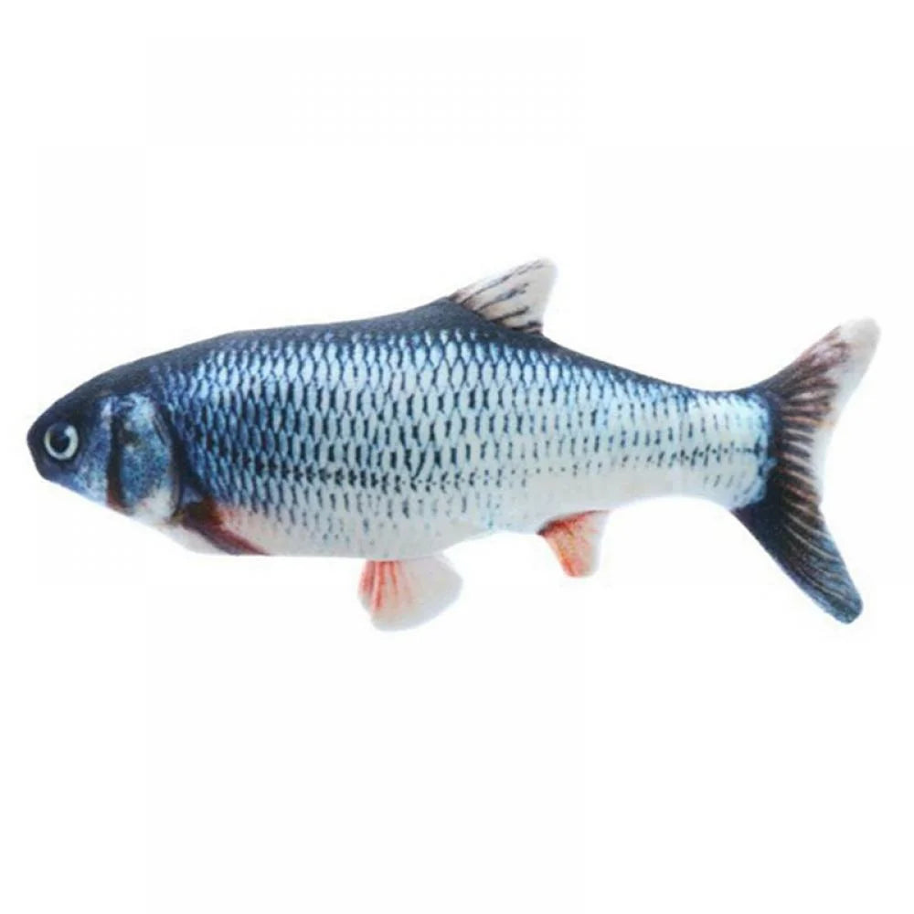 Realistic Flopping Fish Catnip Plush Cat Toy K26256