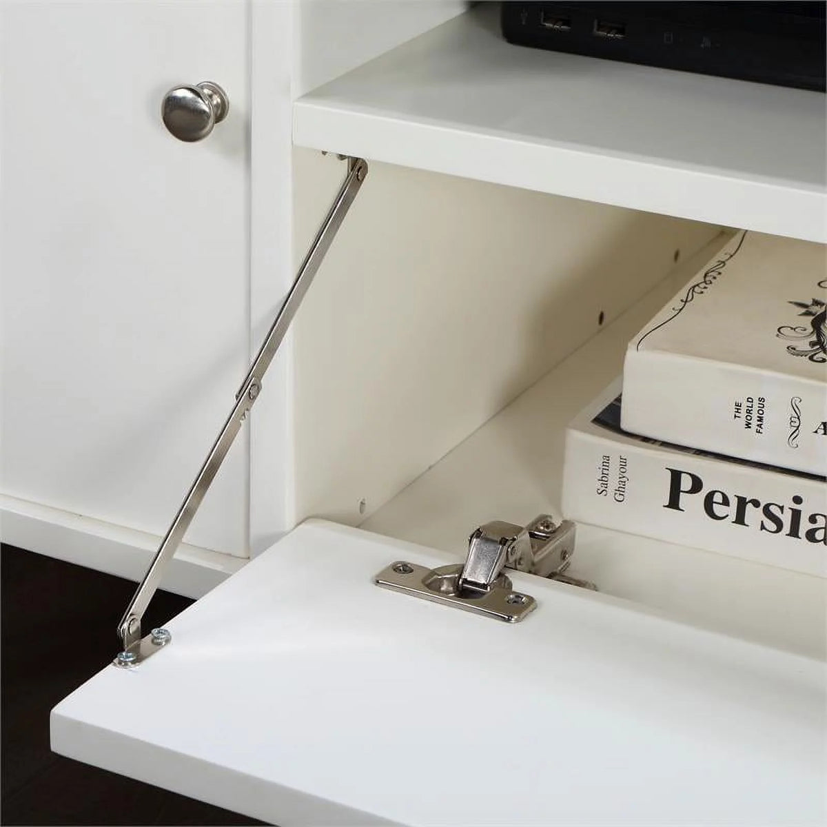 White Wood Corner TV Stand Z6968