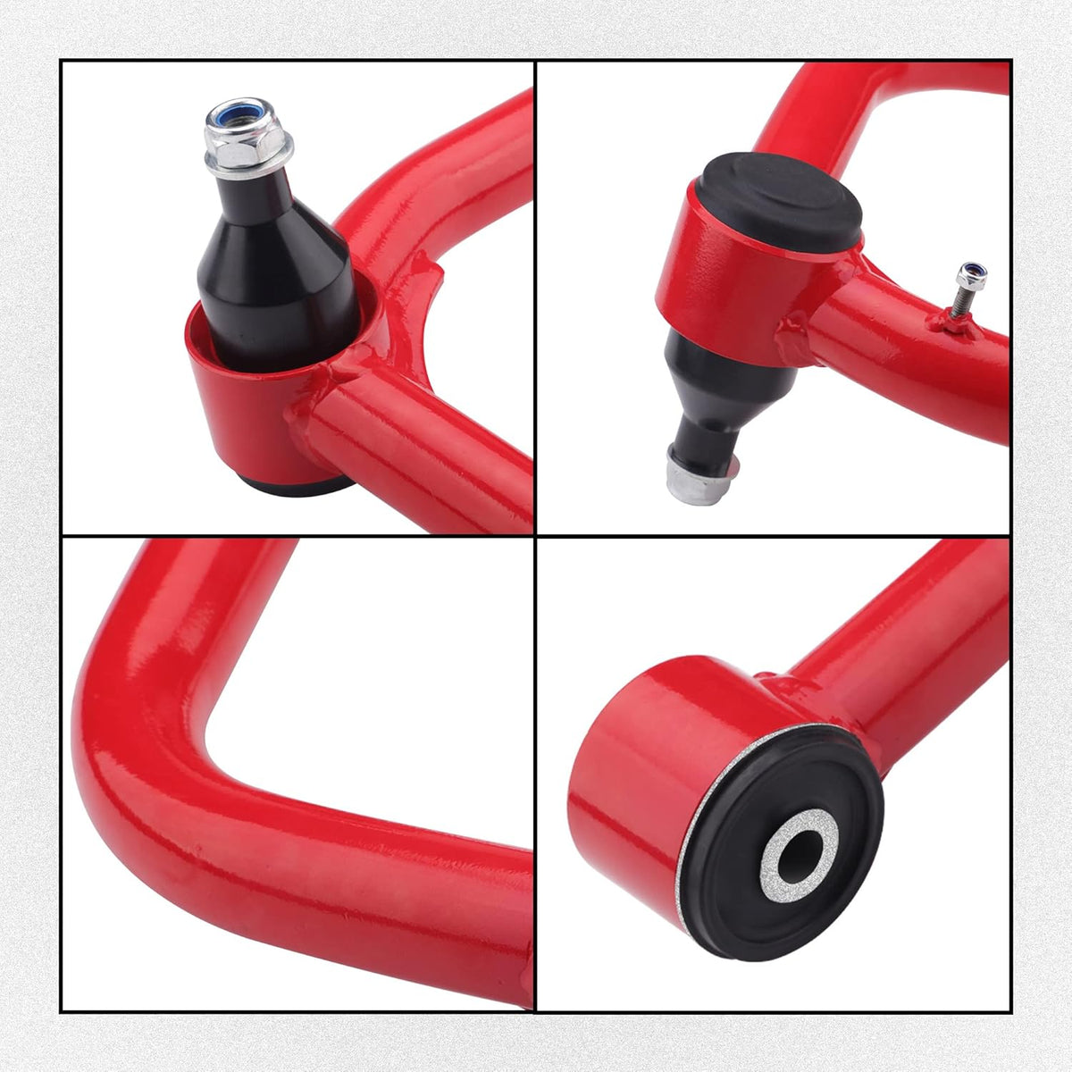 Front Upper Control Arms for 2005-2022 Tacoma, 2-4" Lift, Adjustable (Red) P4311