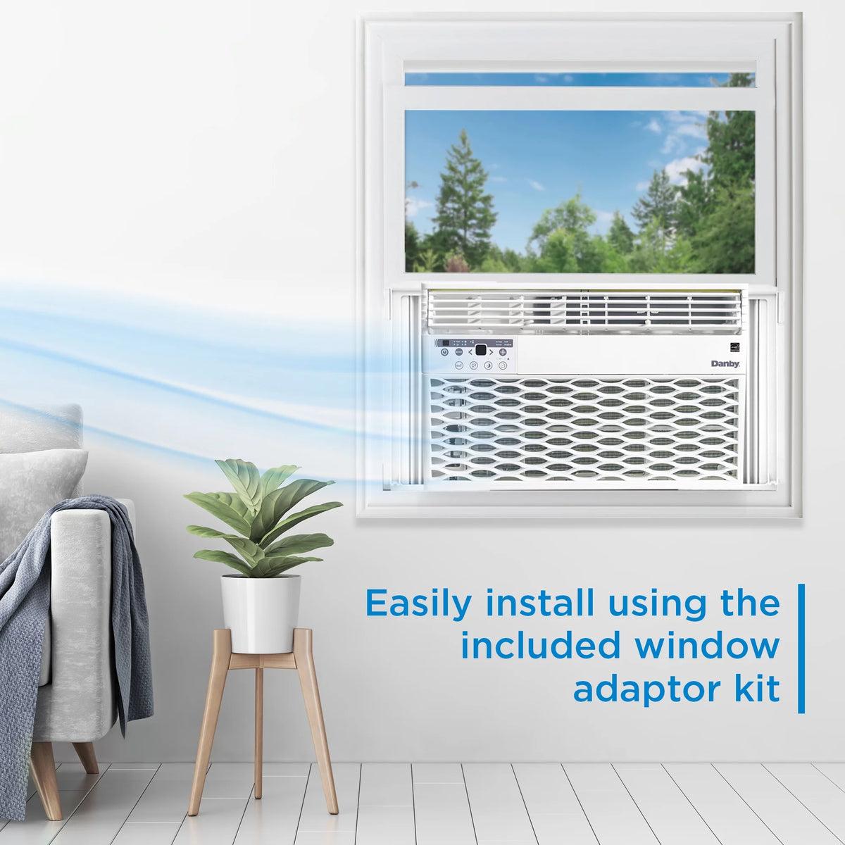 10000 BTU White Window AC V597