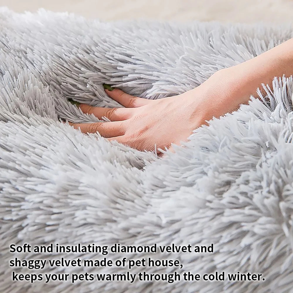 Washable Pet Bed with Cave B539422