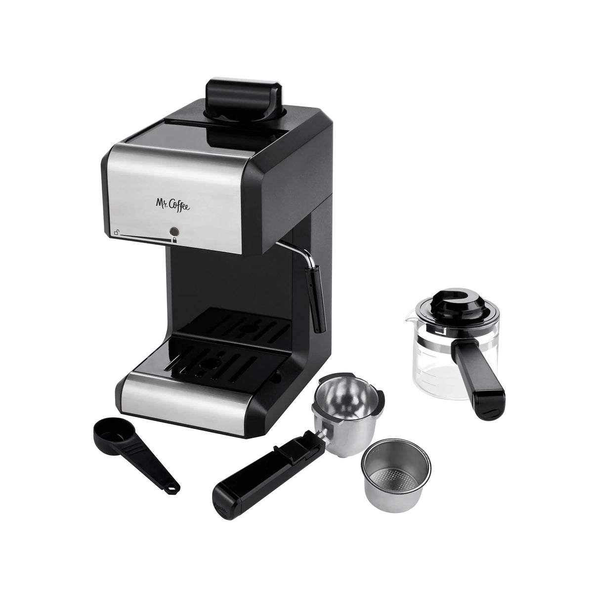 Automatic Espresso and Cappuccino Machine, 20 oz, Silver H74245