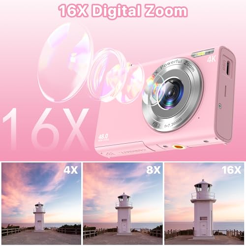 4K 48MP Digital Camera with 16X Digital Zoom P3924