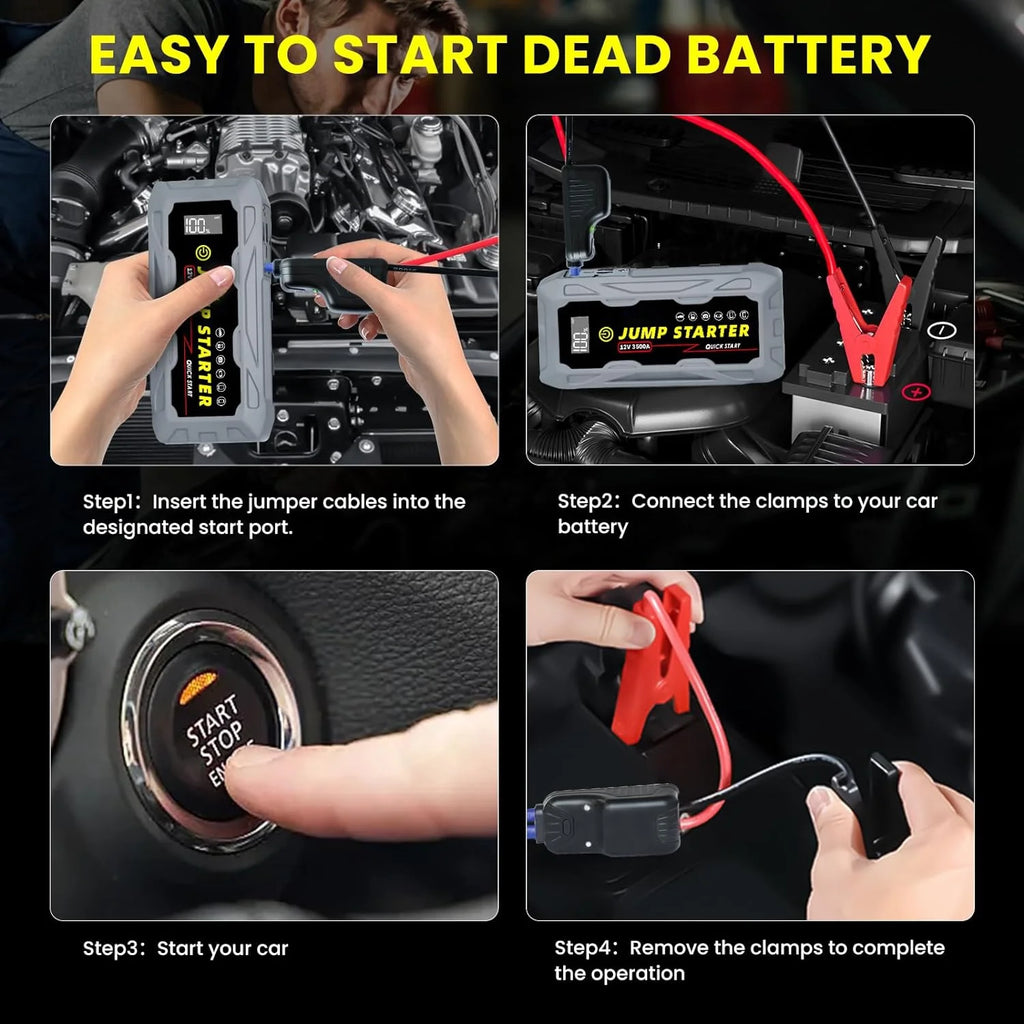 3500A Peak 12V Lithium Battery Jump Starter E577345