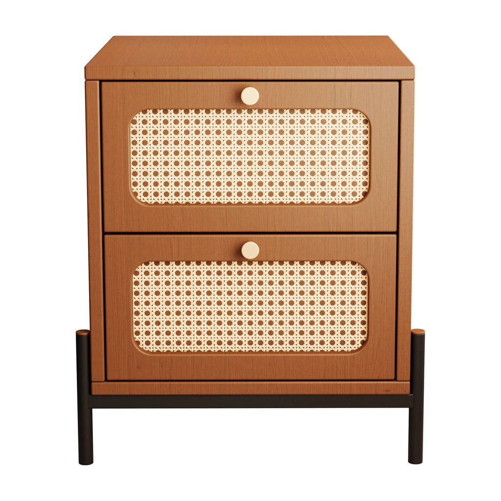 Rattan Wood Drawer Storage Cabinet B40771