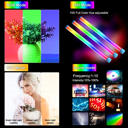 24.3" Handheld RGB LED Video Light 2600 lumens Y48513