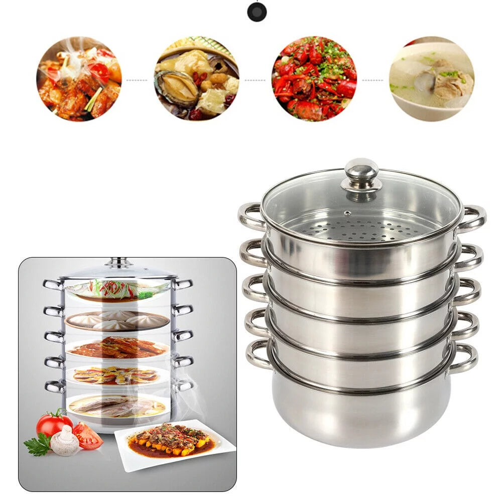 5-tier Stainless Steel Steamer U37295